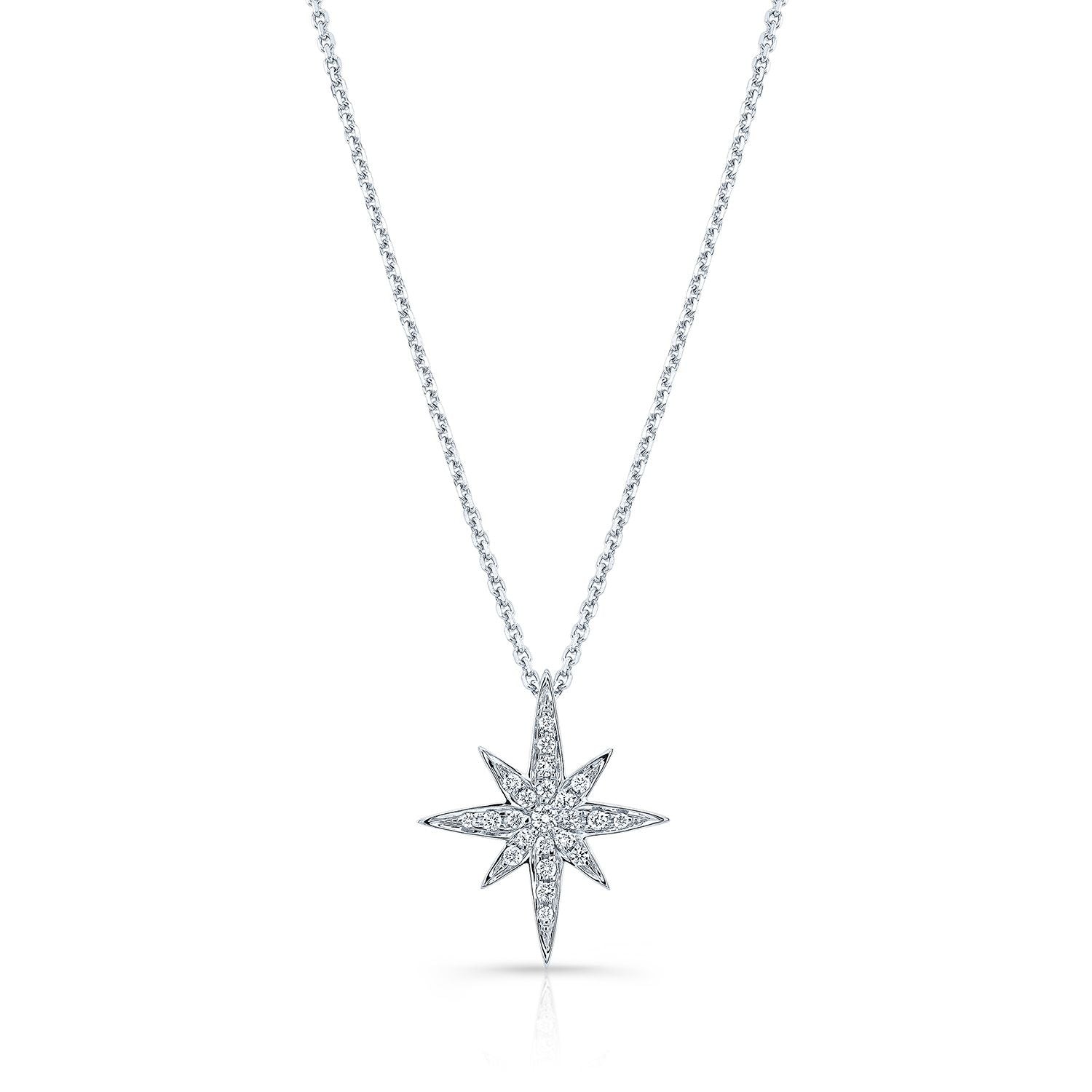 North star deals necklace white gold