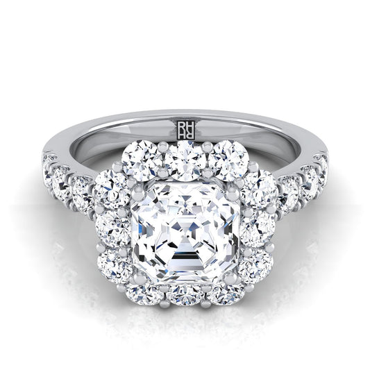 Cool Side Stone Ideas for your Asscher Diamond Ring