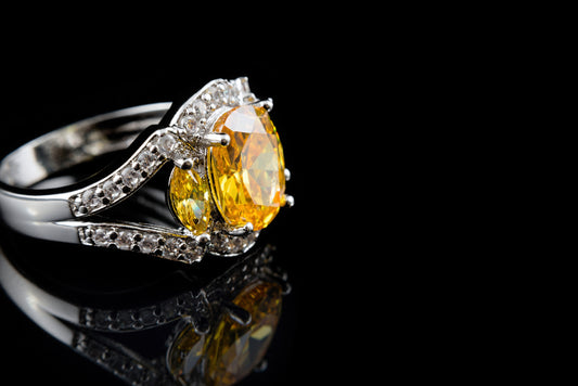 How to Clean a Citrine Diamond Ring