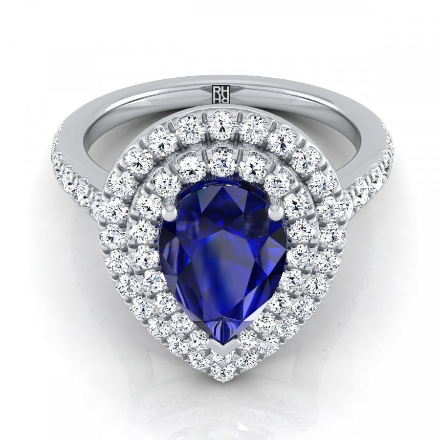 Settings for Pear Shaped Diamond Engagement Rings