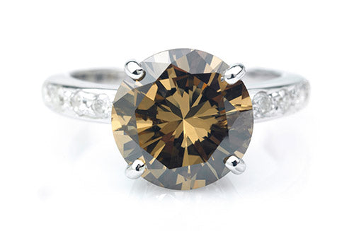 Which Metals Match and Contrast with Brown Diamond Rings?