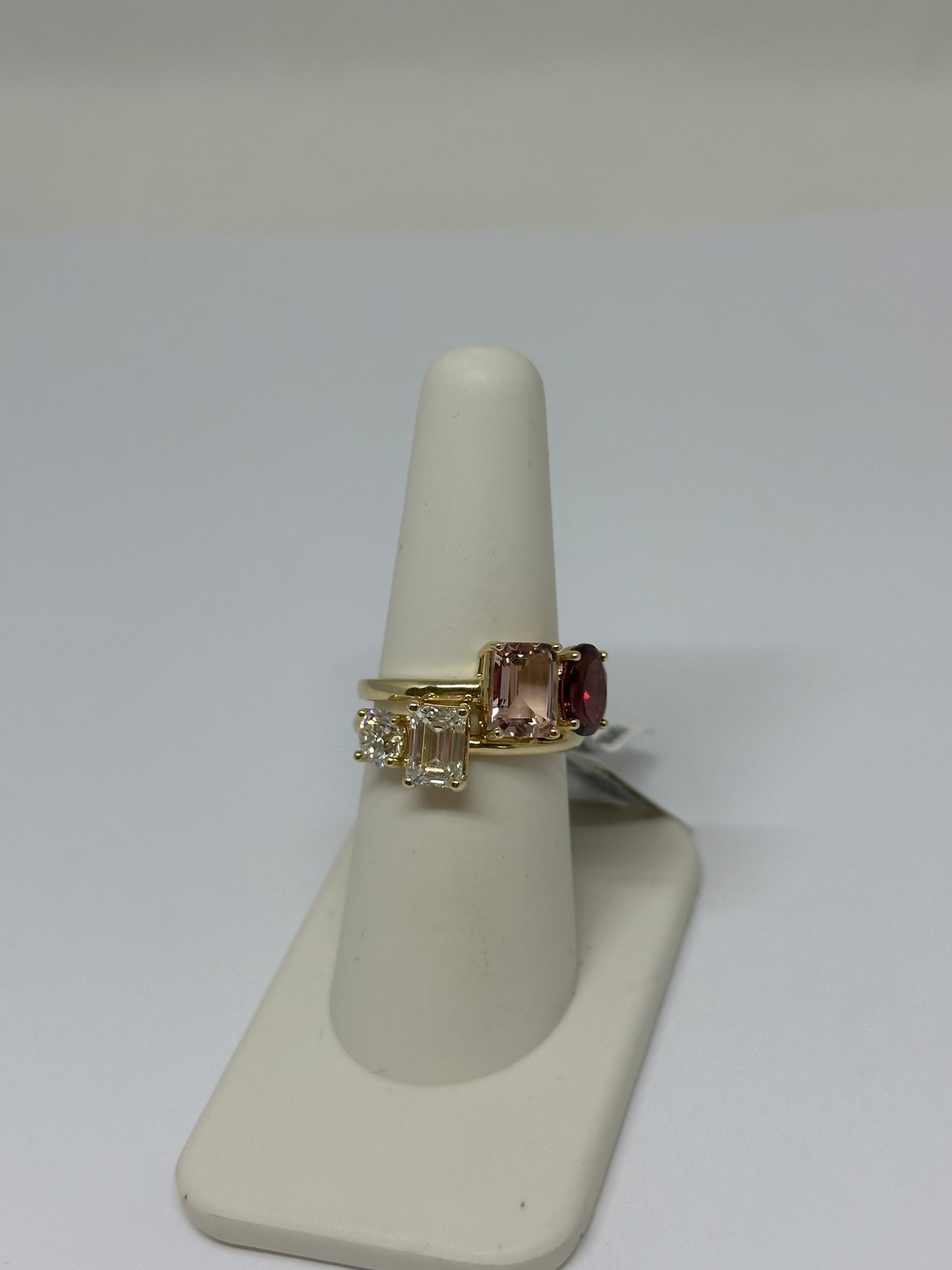 Custom Toi et Moi Ring (setting only) in Gold or Platinum with Your Choice of Diamonds and Comfort Band