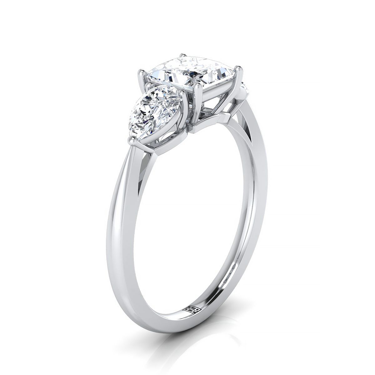 Teardrop princess cut ring online
