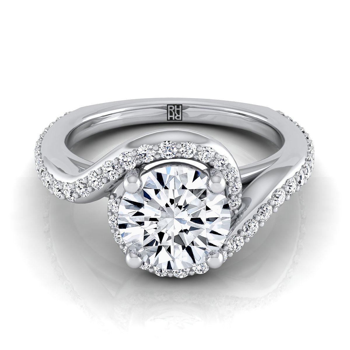 Swirl diamond ring online