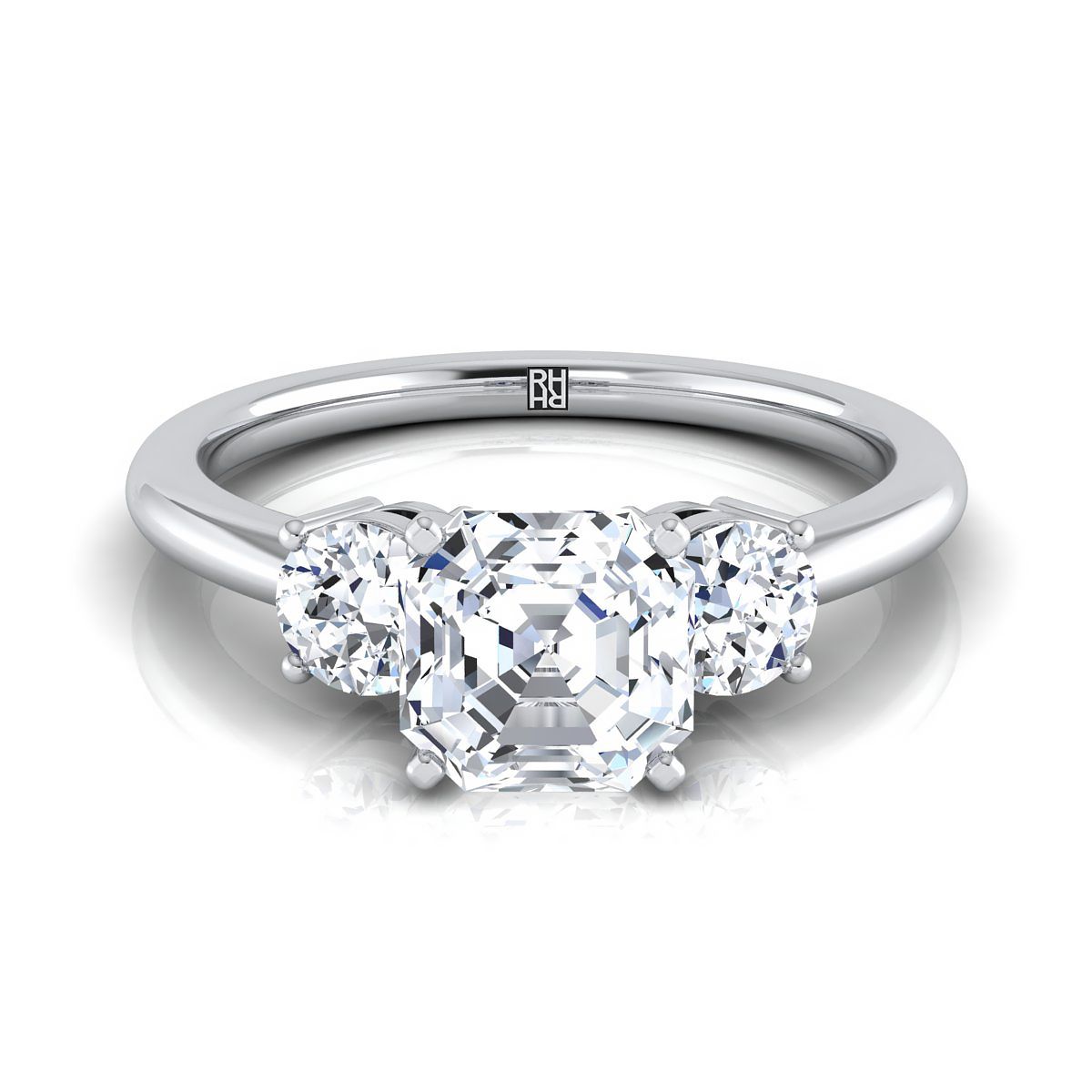 Round asscher cut diamond shop