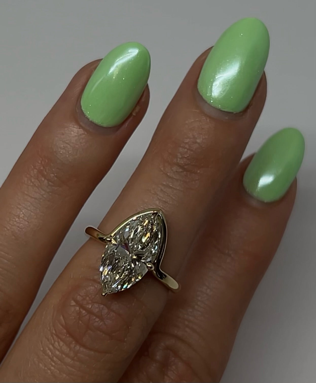 MAXINNE ASYMMETRICAL UNIQUE DESIGNED DIAMOND ENGAGEMENT RING SHOWN IN RockHer