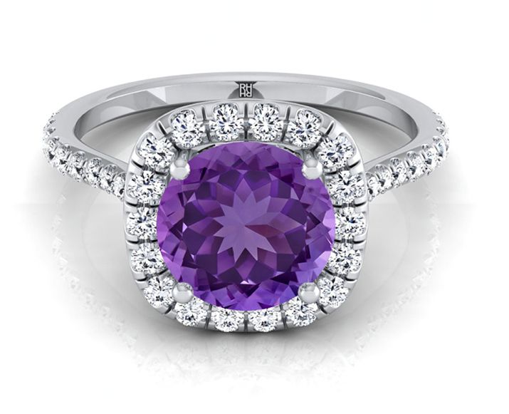 Purple diamond engagement hot sale rings meaning