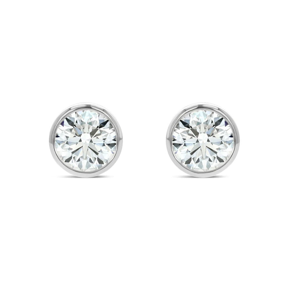 Earring Pair Diamond Stud Settings (Diamonds not Included)