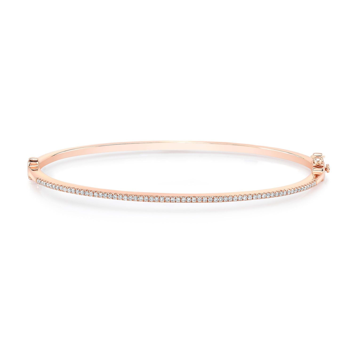 Pave Bangle In 14k Rose Gold (1/3 Ct.tw.)