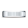 Platinum 6mm Comfort-fit Satin-finished With High Polished Beveled Edge Carved Design Band