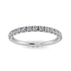 Round Brilliant Cut Diamond Split Prong Set Eternity Ring In 14k White Gold  (1.56ct. Tw.) Ring Size 7.5