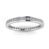 Round Brilliant Cut Diamond Channel Pave Set Eternity Ring ทองคำขาว 14k (0.32 กะรัต Tw.) ขนาดแหวน 6.5