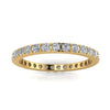 แหวนเพชรเจียระไนกลมเจียระไนตั้ง Eternity Ring ในทองคำ 18k สีเหลือง (0.5 กะรัต Tw.) ขนาดแหวน 8